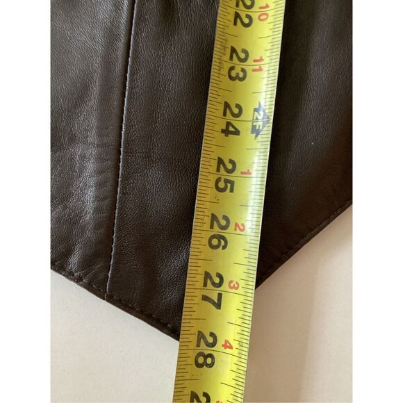 Scully 100% Leather Brown Vest Sz 2XL Lambskin Snap Front - Picture 6 of 11